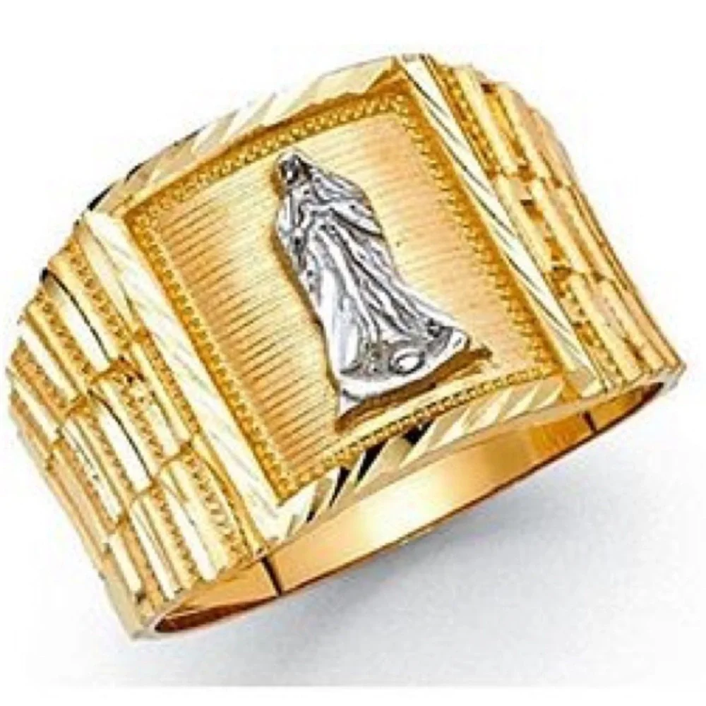 14k yellow Gold Men's Catholic Ring